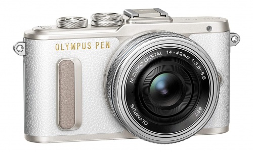 Olympus PEN E-PL8 | vista frontal
