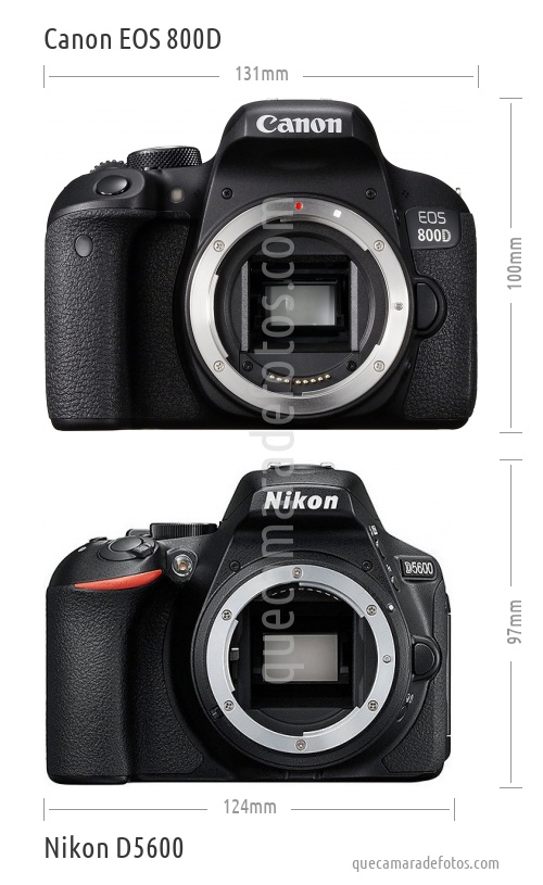 Canon EOS 800D vs Nikon D5600