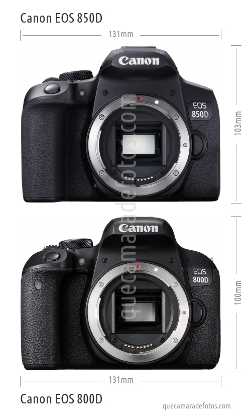 Canon EOS 850D vs Canon EOS 800D
