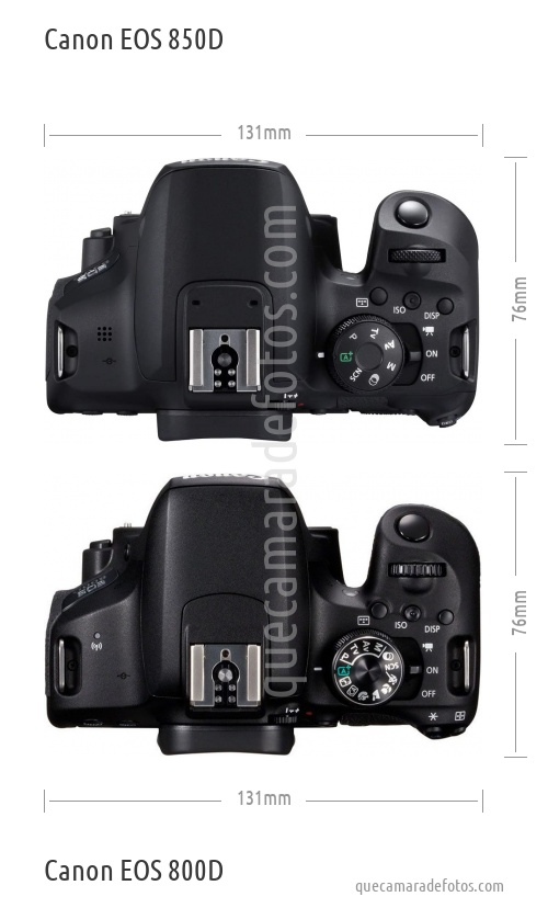 Canon EOS 850D vs Canon EOS 800D