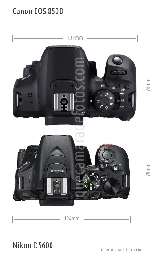 Canon EOS 850D vs Nikon D5600