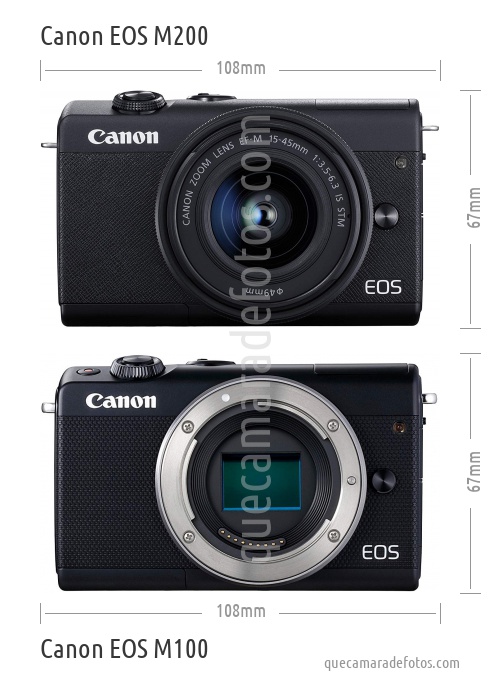Canon EOS M200 vs Canon EOS M100
