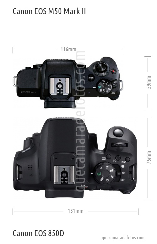 Canon EOS M50 Mark II vs Canon EOS 850D