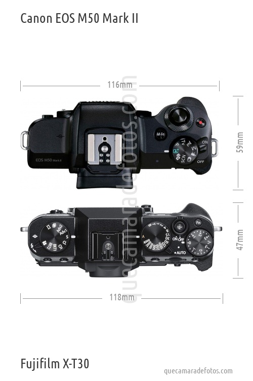 Canon EOS M50 Mark II vs Fujifilm X-T30