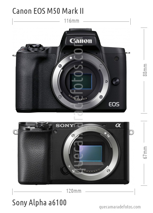 Canon EOS M50 Mark II vs Sony Alpha a6100