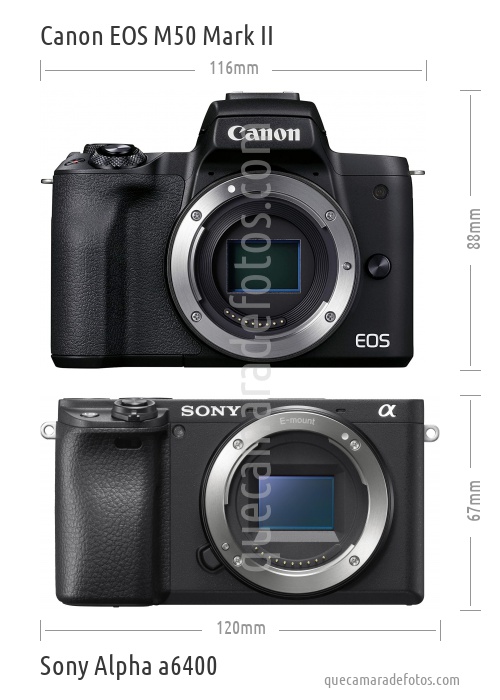 Canon EOS M50 Mark II vs Sony Alpha a6400