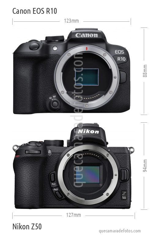 Canon EOS R10 vs Nikon Z50