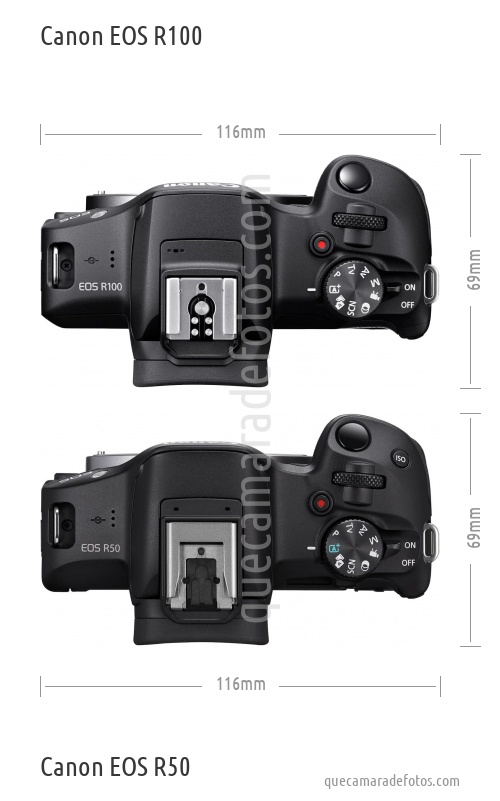 Canon EOS R100 vs Canon EOS R50