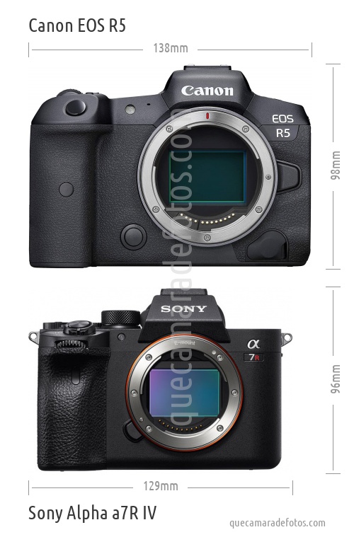Canon EOS R5 vs Sony Alpha a7R IV