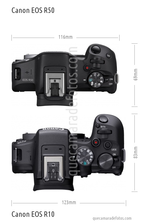 Canon EOS R50 vs Canon EOS R10