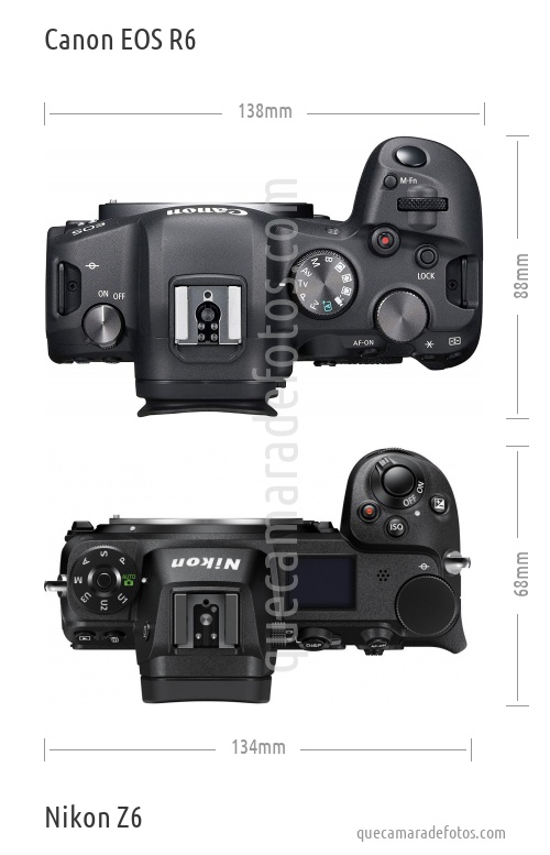 Canon EOS R6 vs Nikon Z6