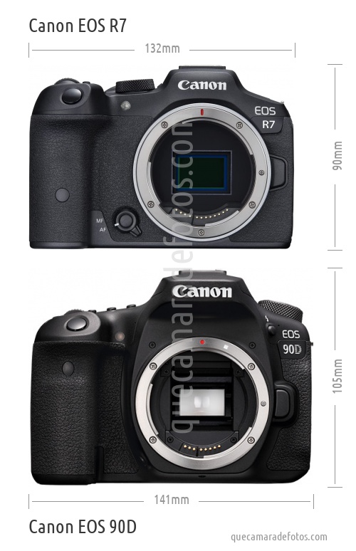 Canon EOS R7 vs Canon EOS 90D