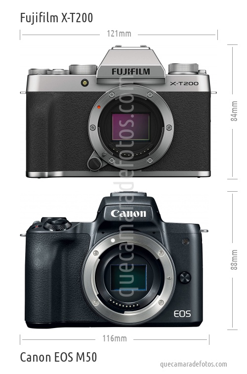 Fujifilm X-T200 vs Canon EOS M50