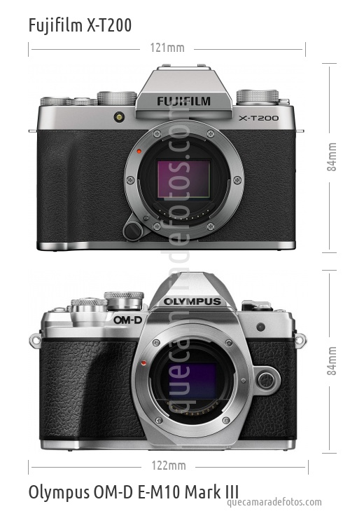 Fujifilm X-T200 vs Olympus OM-D E-M10 Mark III