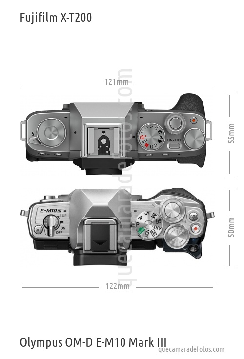 Fujifilm X-T200 vs Olympus OM-D E-M10 Mark III