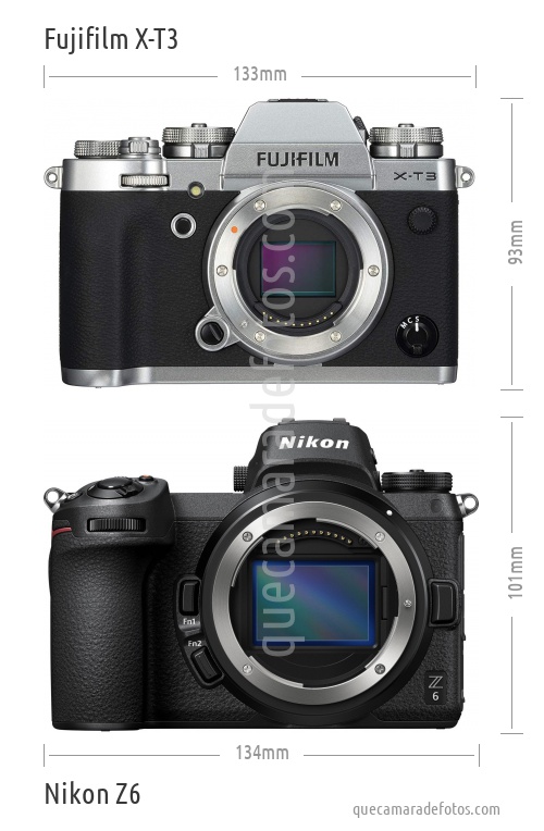 Fujifilm X-T3 vs Nikon Z6
