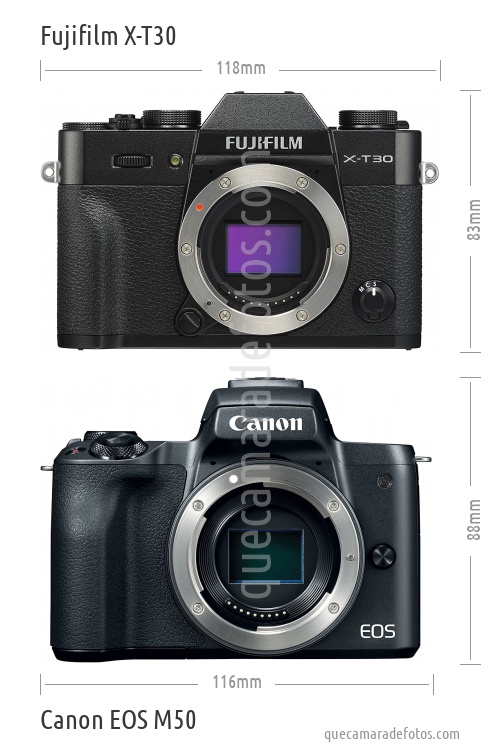 Fujifilm X-T30 vs Canon EOS M50