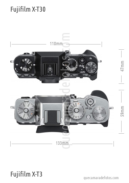 Fujifilm X-T30 vs Fujifilm X-T3