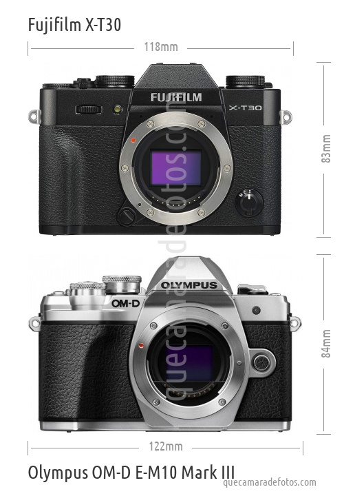 Fujifilm X-T30 vs Olympus OM-D E-M10 Mark III