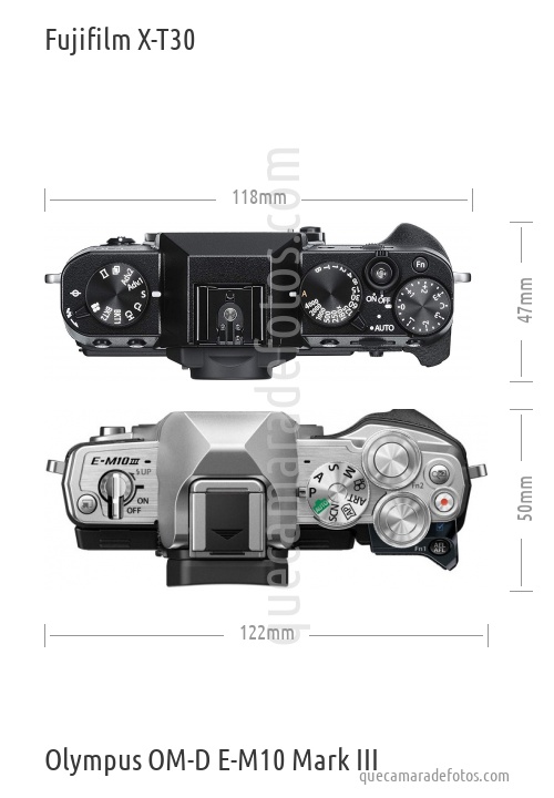 Fujifilm X-T30 vs Olympus OM-D E-M10 Mark III