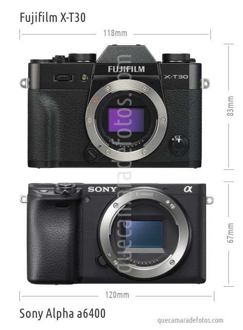 Fujifilm X-T30 vs Sony Alpha a6400