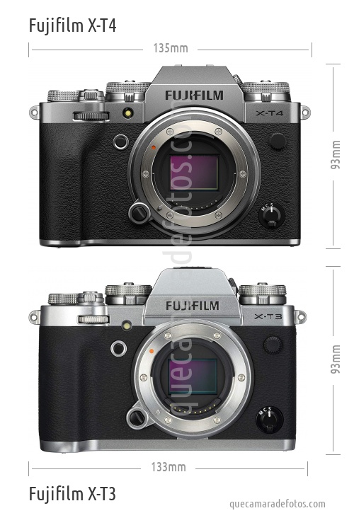 Fujifilm X-T4 vs Fujifilm X-T3