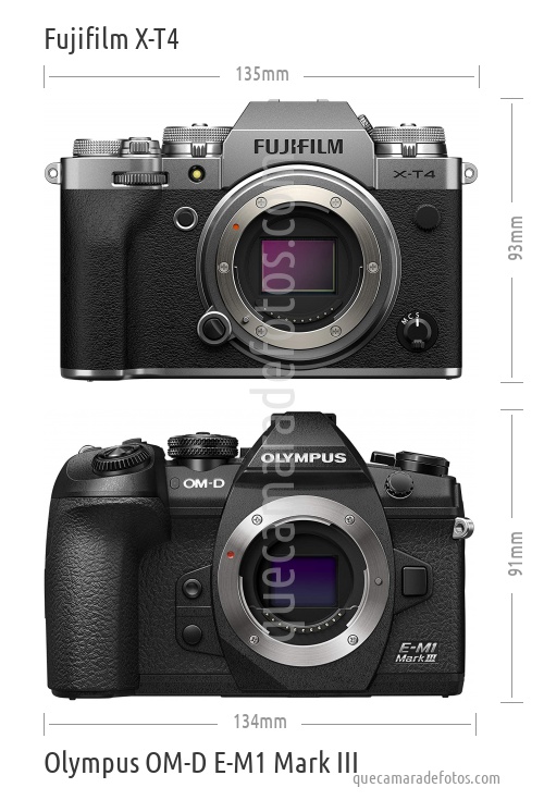 Fujifilm X-T4 vs Olympus OM-D E-M1 Mark III