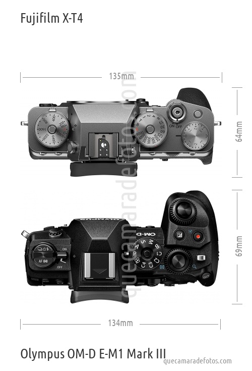 Fujifilm X-T4 vs Olympus OM-D E-M1 Mark III