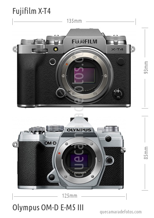 Fujifilm X-T4 vs Olympus OM-D E-M5 III