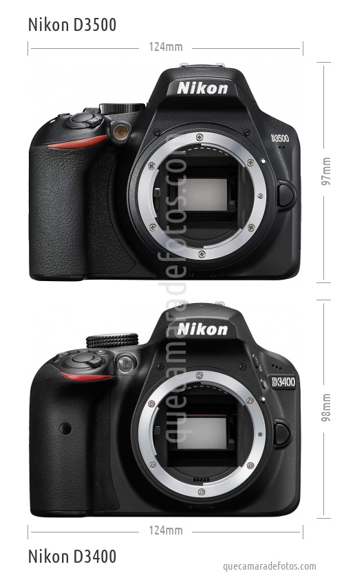 Nikon D3500 vs Nikon D3400