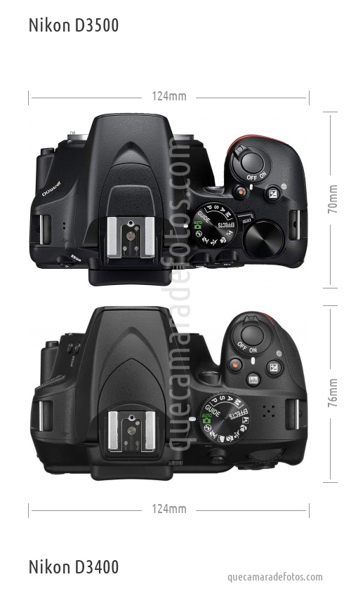 Nikon D3500 vs Nikon D3400