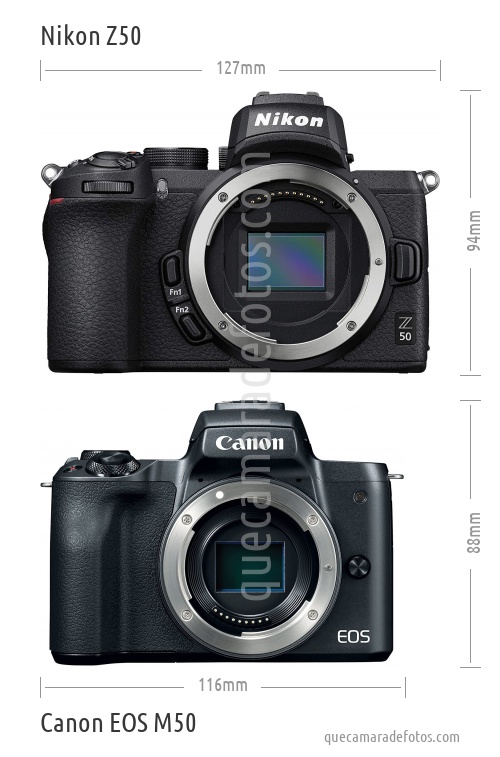 Nikon Z50 vs Canon EOS M50
