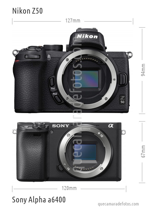 Nikon Z50 vs Sony Alpha a6400