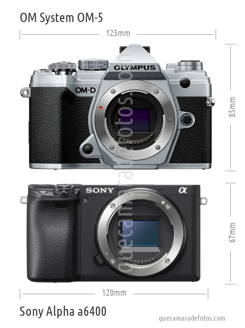 OM System OM-5 vs Sony Alpha a6400