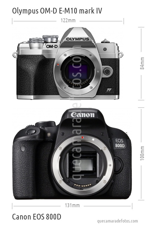 Olympus OM-D E-M10 mark IV vs Canon EOS 800D