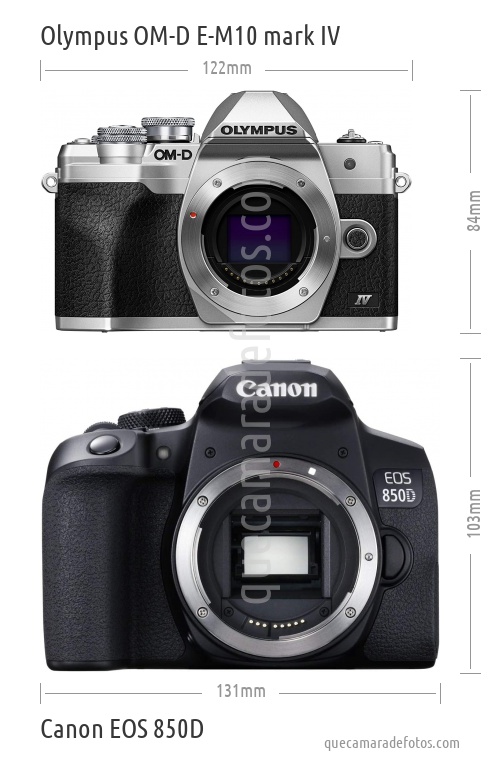 Olympus OM-D E-M10 mark IV vs Canon EOS 850D