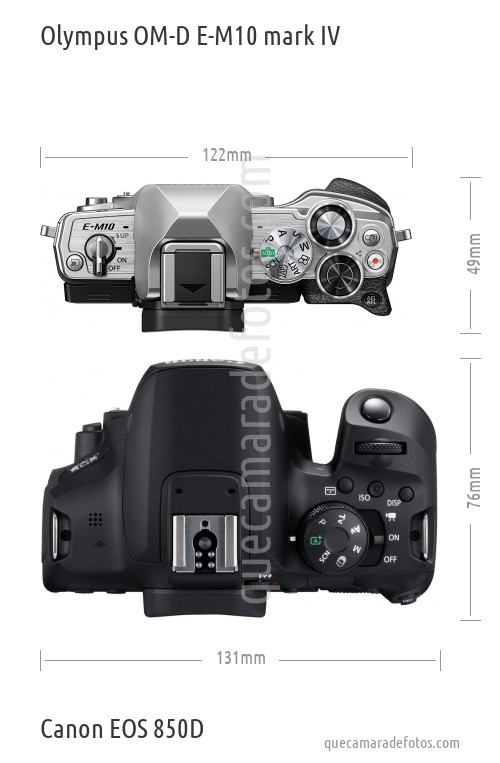 Olympus OM-D E-M10 mark IV vs Canon EOS 850D