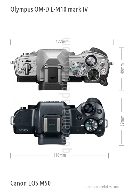 Olympus OM-D E-M10 mark IV vs Canon EOS M50