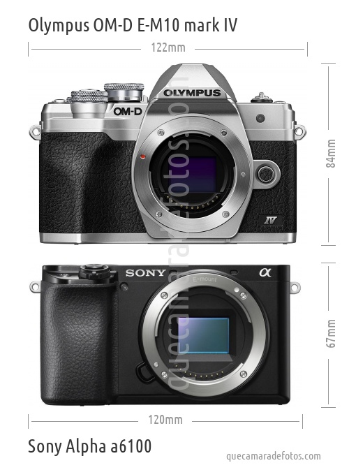 Olympus OM-D E-M10 mark IV vs Sony Alpha a6100