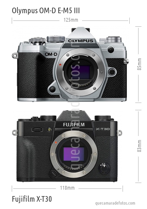 Olympus OM-D E-M5 III vs Fujifilm X-T30