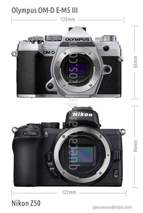 Olympus OM-D E-M5 III vs Nikon Z50