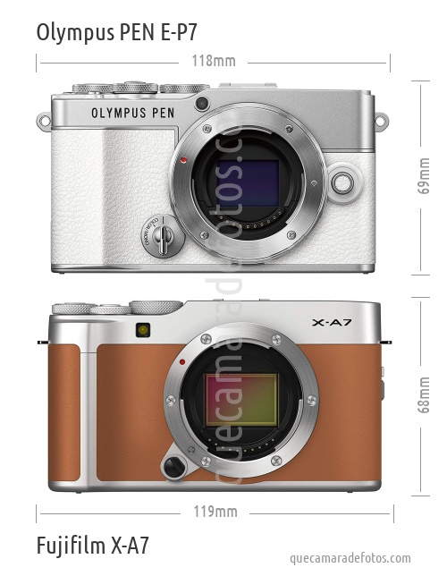 Olympus PEN E-P7 vs Fujifilm X-A7
