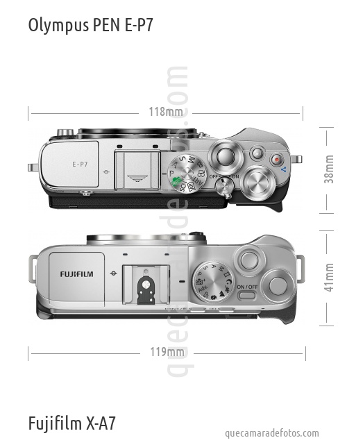 Olympus PEN E-P7 vs Fujifilm X-A7