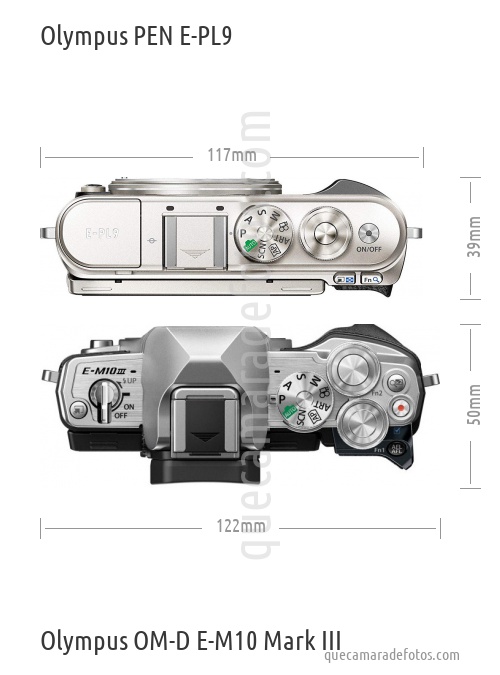 Olympus PEN E-PL9 vs Olympus OM-D E-M10 Mark III