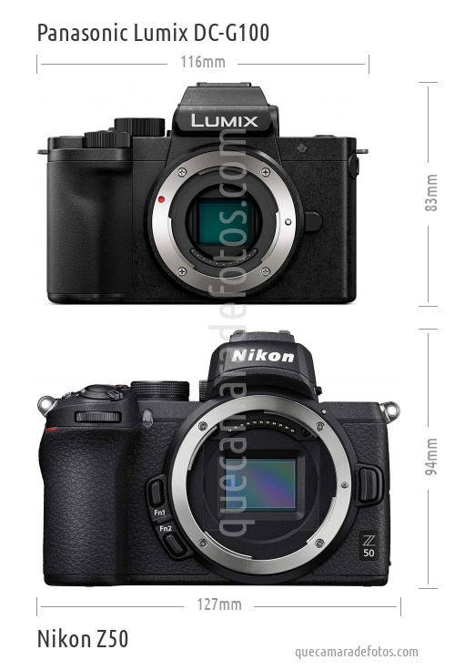 Panasonic Lumix DC-G100 vs Nikon Z50