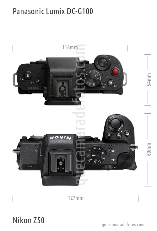 Panasonic Lumix DC-G100 vs Nikon Z50