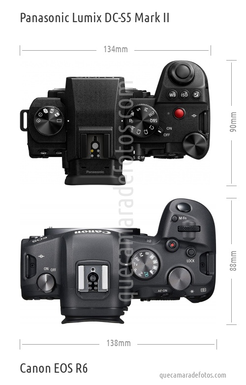 Panasonic Lumix DC-S5 Mark II vs Canon EOS R6