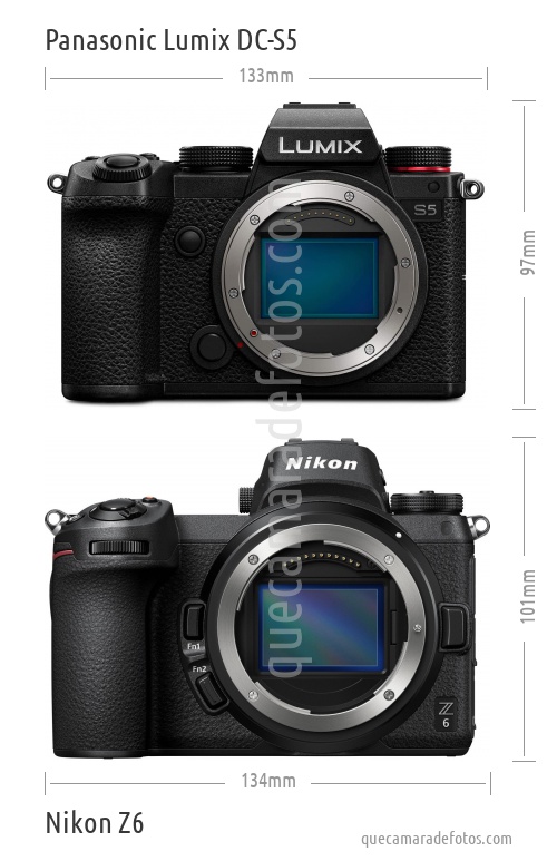 Panasonic Lumix DC-S5 vs Nikon Z6