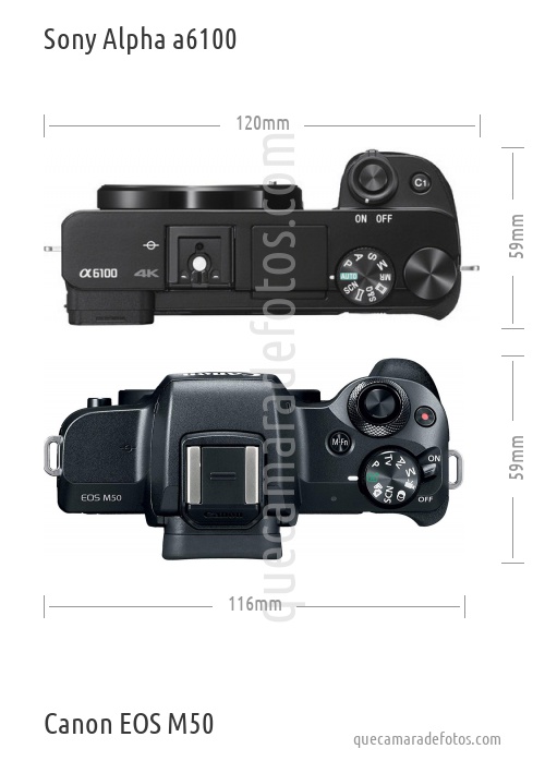 Sony Alpha a6100 vs Canon EOS M50