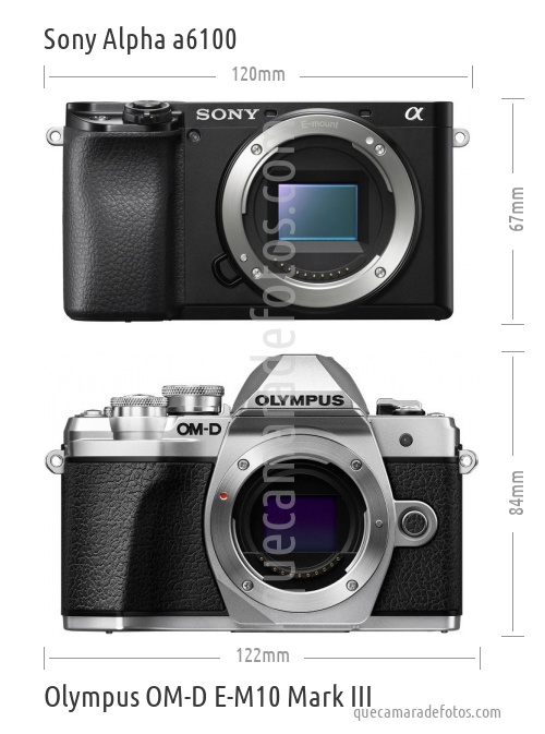 Sony Alpha a6100 vs Olympus OM-D E-M10 Mark III